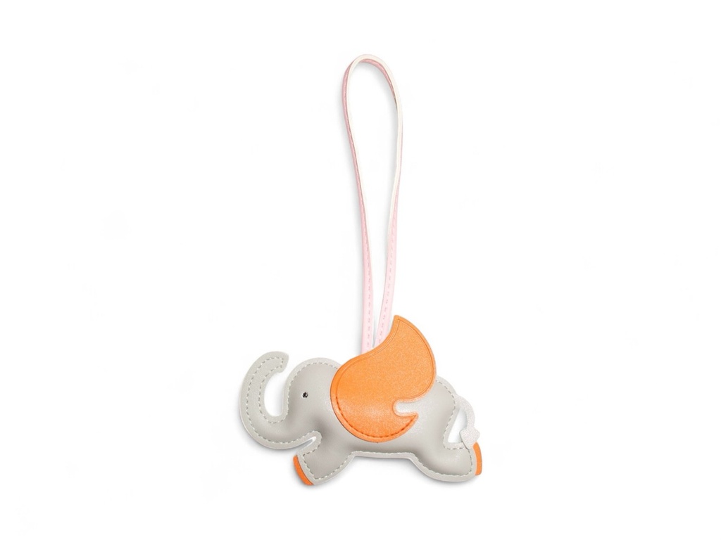 ELEPHANT CHARM Gris / Naranja